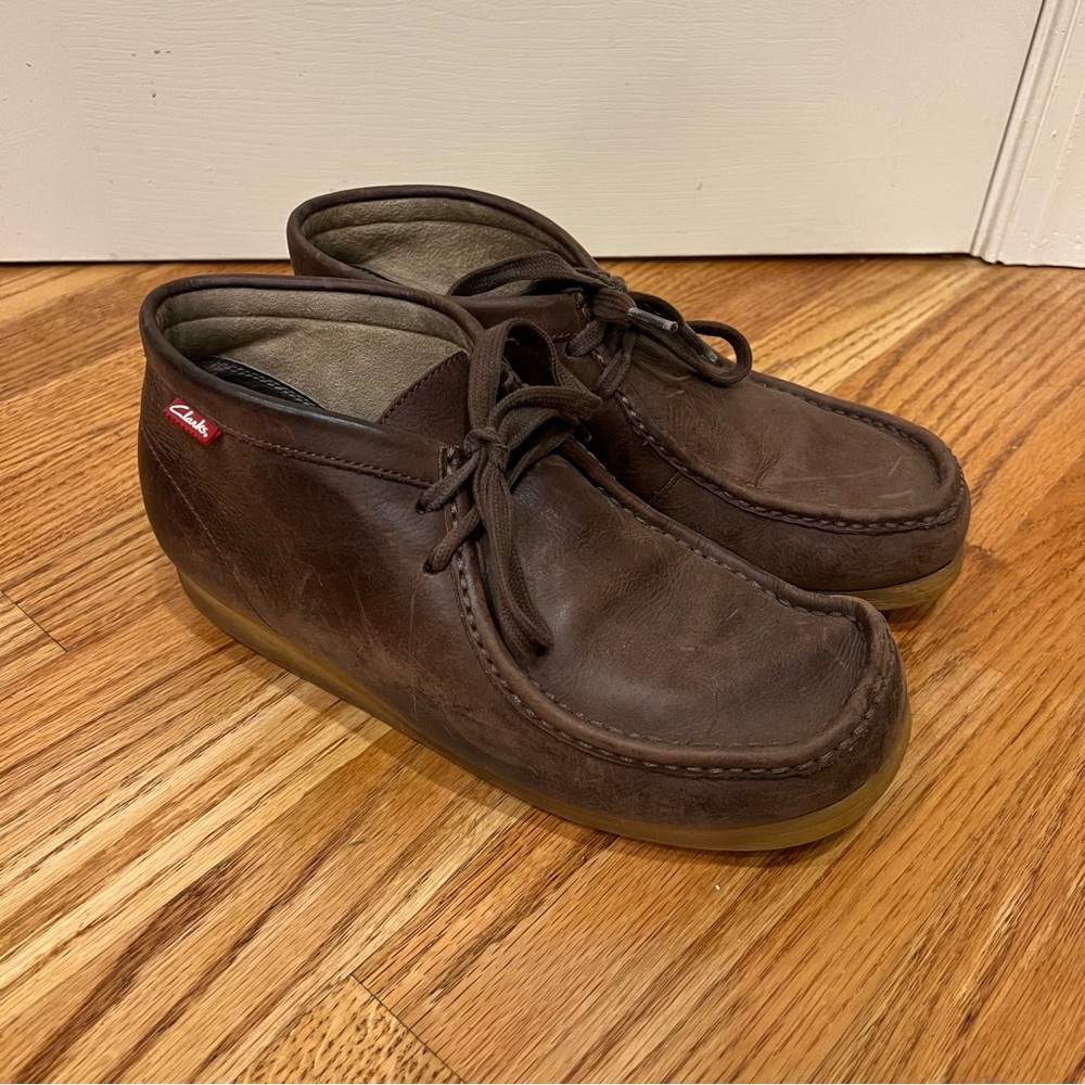 Clarks Wallabees Brown Leather Chukka Boots 8.5 Men’s Shoes